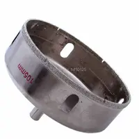 Scie cloche diamantée de 105 mm (4-1/8 po) pour granit, foret revêtu pour maçonnerie, outils de découpe pour pierre, marbre, verre, céramique et carrelage 3