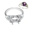 Beadsnice Sterling Silver 925 Rings Fine Jewelry Round Accessories Diy Semi Mount Gem Ring Setting Diamond Wedding Ring 1