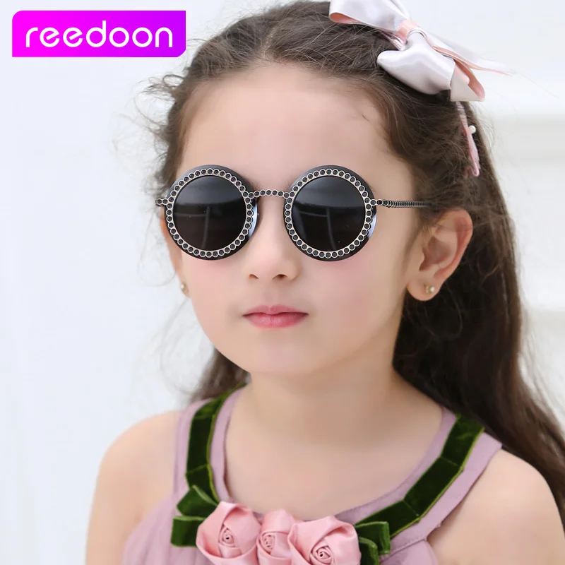 Eedoon модные круглые милые брендовые дизайнерские детские солнцезащитные очки с защитой от УФ-лучей, винтажные очки для девочек, крутые очки для мальчиков и детей, Oculos 1914