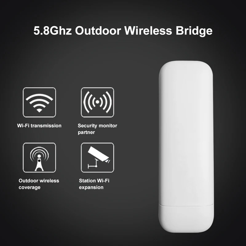 

high power 2 km range cpe router repeater wi-fi wireless bridge QCA9344 chipset with 8dBi antenna for home using