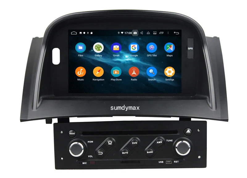 Perfect 1024*600 hd octa core 4G 64G Android 9.0 Car Multimedia Player for Renault Megane II with audio stereo built in wifi DVR OBD 9