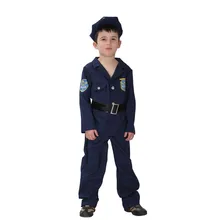 Полицейский костюм для мальчиков, костюм для косплея на вечерние Хэллоуин, костюм для ролевых игр для мальчиков, крутой полицейский костюм для детей, костюмы