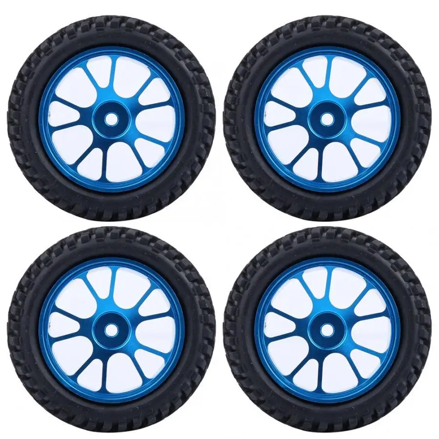 

75mm Alloy RC Wheel Blue Rally Tire Tyre For Wltoy 1/18 A959 A979 A969 RC Racing Car Parts