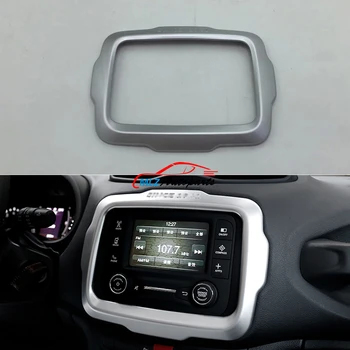 

Interior Console Center Dashboard Navi Navigation Panel Cover Trim Frame Garnish Sticker For Jeep Renegade 2015 2016 2017