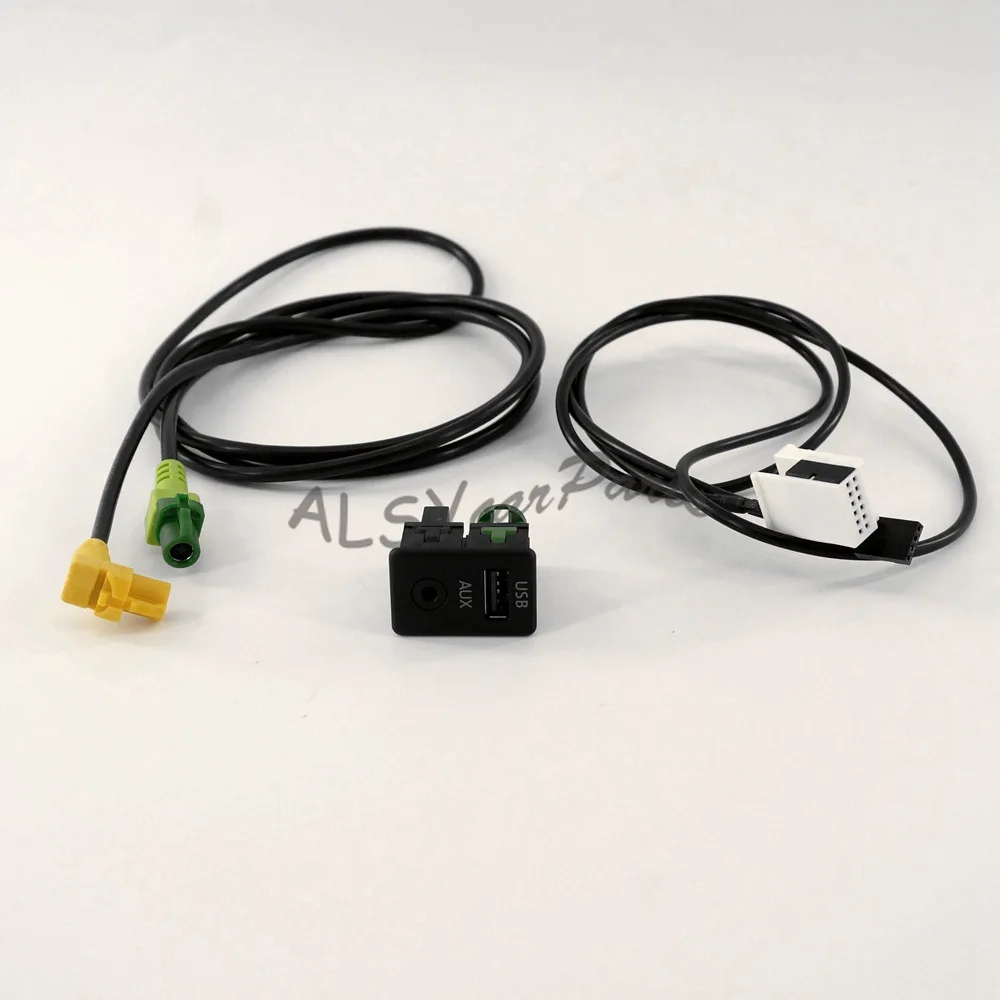 Кабель YIMIAOMO с выключателем USB + AUX для VW Scirocco Jetta Golf Tiguan GTI MK5 MK6 RCD510 RNS315 5KD 035 726 A|usb aux|usb