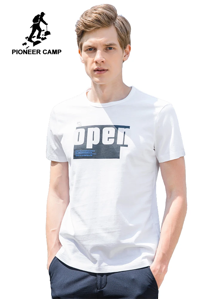 

Pioneer Camp New summer men T-shirt brand clothing fashion printed short male T shirt top quality 100% cotton Tshirt ADT701079
