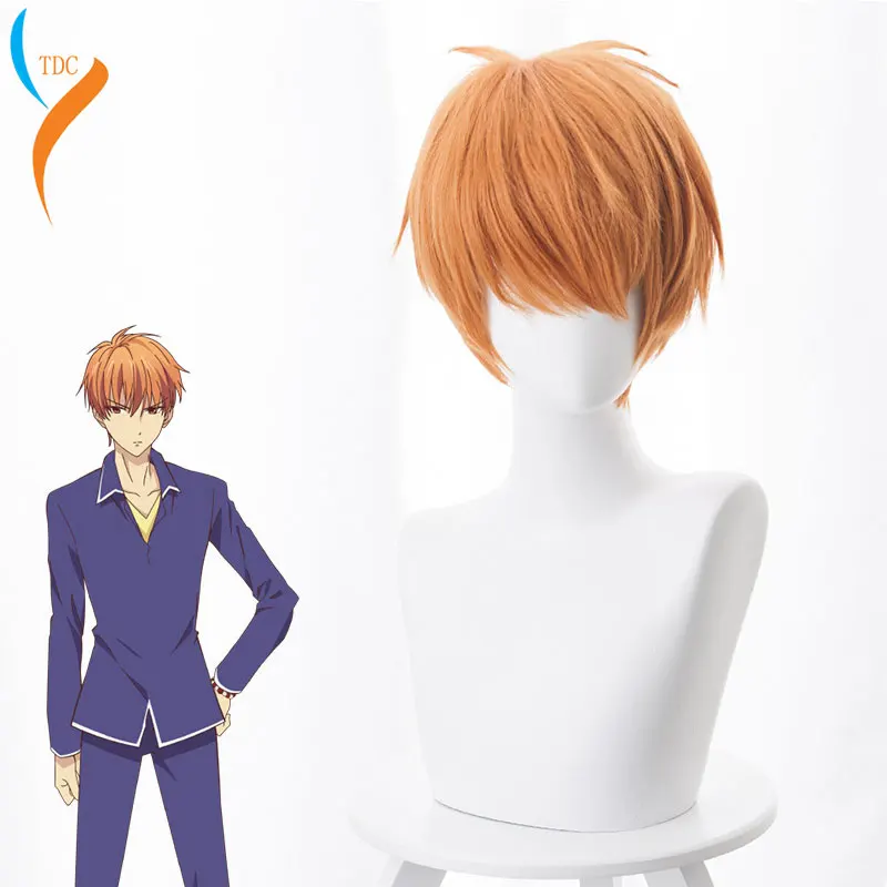 Anime Fruits Basket Soma Souma Kyo Short Wig Cosplay Costume Furutsu Basuketto Heat Resistant Synthetic Hair+Wig Cap | Тематическая