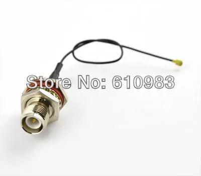 

Extension Cord RP TNC female (male pin) bulkhead O-ring to ufl/IPX female Jack connector pigtail cable