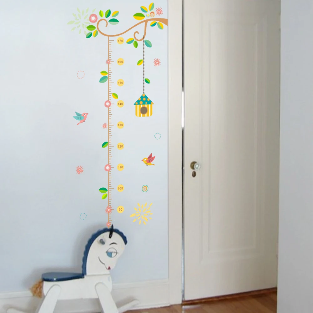 Family Tree Height Measure Decorative Wall Stickers For Nursery Kids Room Growth Chart Home Decorations Mural Art DIY PVC Decals Family Tree Height Measure Decorative Wall Stickers For Nursery Kids Room Growth Chart Home Decorations Mural Art DIY PVC Decals