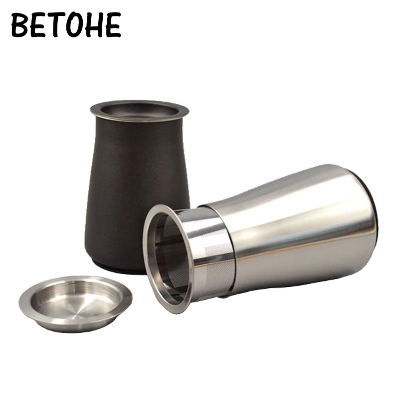

BETOHE 1pc Coffee Powder Sieve Stainless Steel Flour Sieve Filter Cup Dustproof Coffee Grinder Accessory for Barista