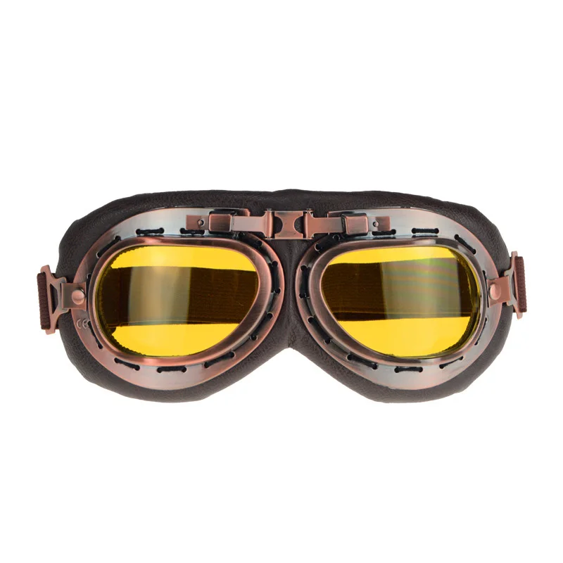 Второй мировой войны Винтажный стиль moto rcycle gafas moto cross moto Goggle очки для скутера очки Авиатор Пилот круизер - Цвет: e5