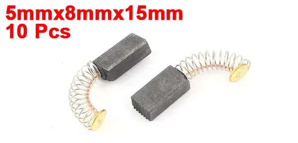 10pcs Electric Component Replacement Power Tool Motor Carbon Brush 5mmx8mmx15mm