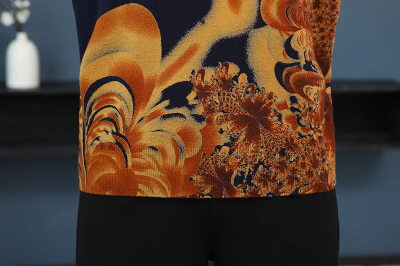 Женские свитера YISU, весна-осень, женские свитера с принтом масляной живописи, модные пуловеры с длинным рукавом, мягкие свитера