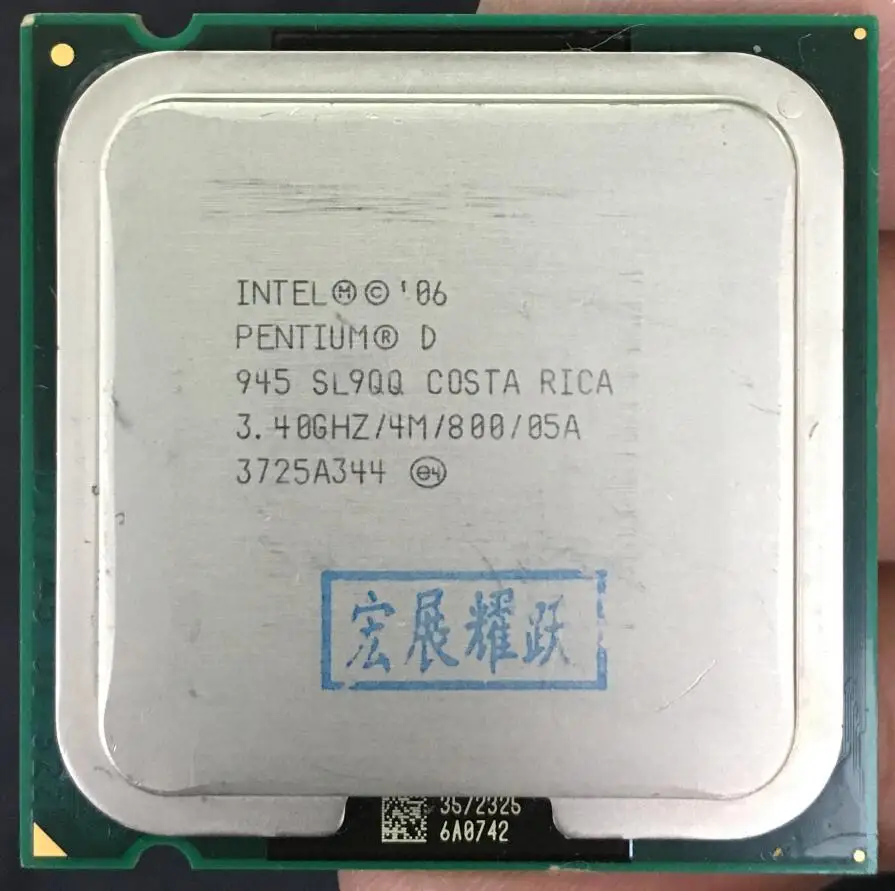 Intel Pentium D 945 PC Настольный компьютер Процессор PD 945 cpu LGA775 cpu 4M cache 3,40 GHz 800 MHz PD945