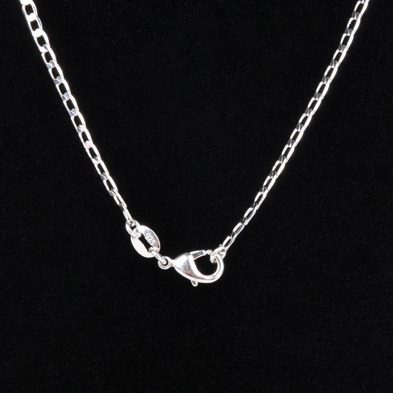 Shellhard Fashion Making Jewelry Vintage Silver Plated Water Wave Chain Figaro Flat Bead Chain Necklace Femme Bijoux 16-30inch