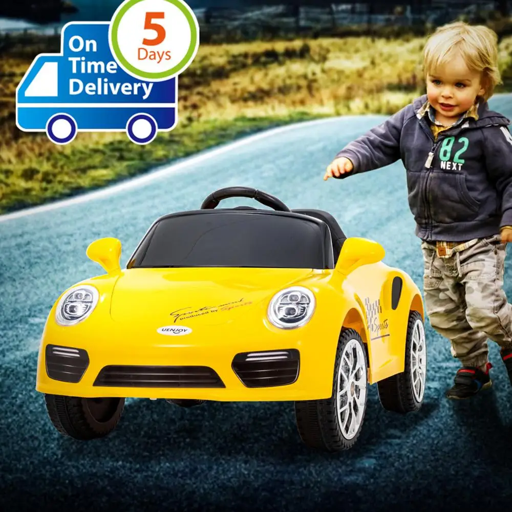 

Uenjoy Kids Ride on Cars 6v Battery Power Kids Electric Vehicles with Wheels Suspension,MP3,Remote Control,Headlights