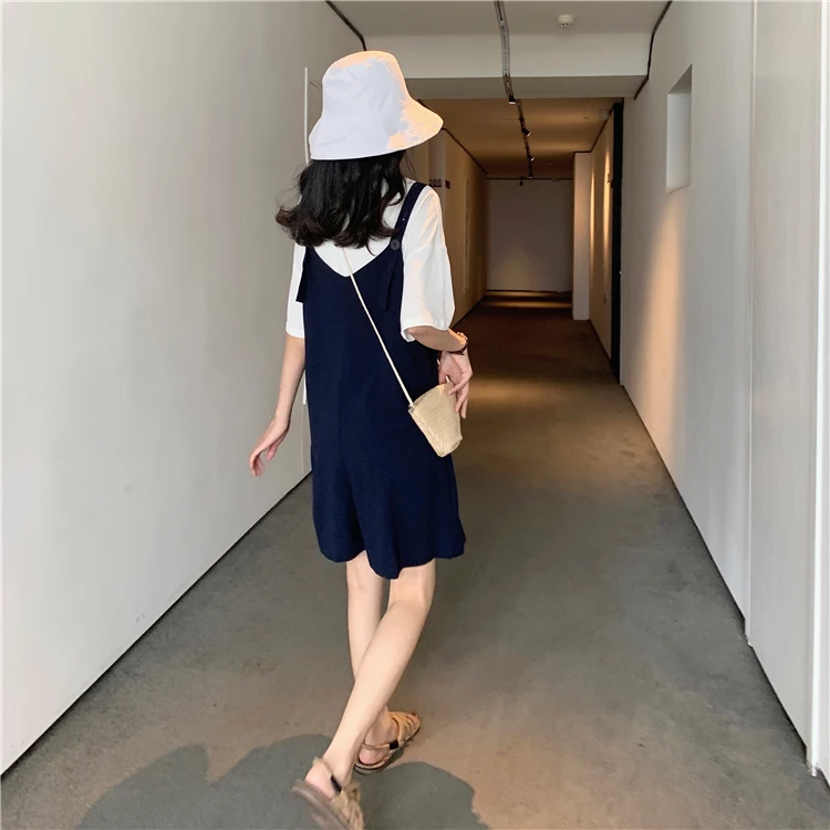 Casual Loose Playsuits for Women Summer 2019 Overalls Solid High Fashion Korean Women Designer Clothing Free Shipping Casual Loose Playsuits for Women Summer 2019 Overalls Solid High Fashion Korean Women Designer Clothing Free Shipping