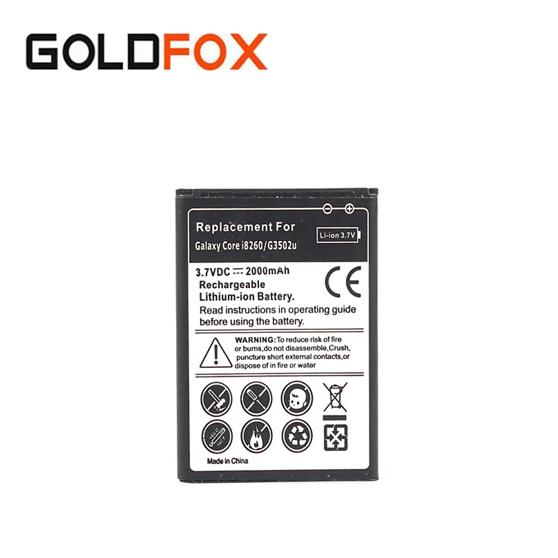 2000mAh For Samsung Galaxy Core i8260 G3502u G3508 G3509