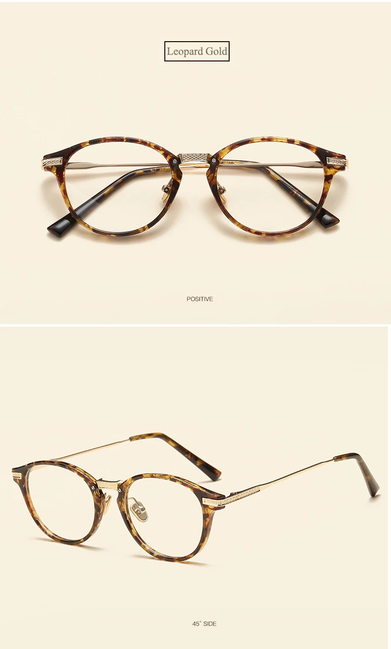 Горячая высокого класса новый плоское зеркало TR90 металлические круглые очки кадр frame личность тенденции моды декоративные очки кадр