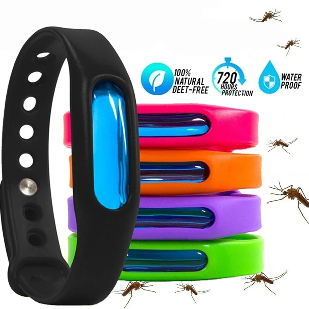 

2Pcs Ultrasonic Pest Repeller Natural Anti Mosquito Insect Bug Repellent Bracelet Bands for Kids Mosquito Killer Can Dropship