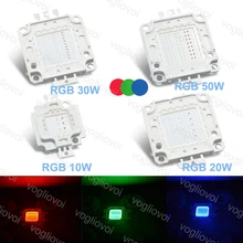Vogliovoi RGB LED ลูกปัด 10W 20W 30W 50W Cob 30MIL โคมไฟไฮเบย์หลอดไฟโคมไฟถนนนำ(China)