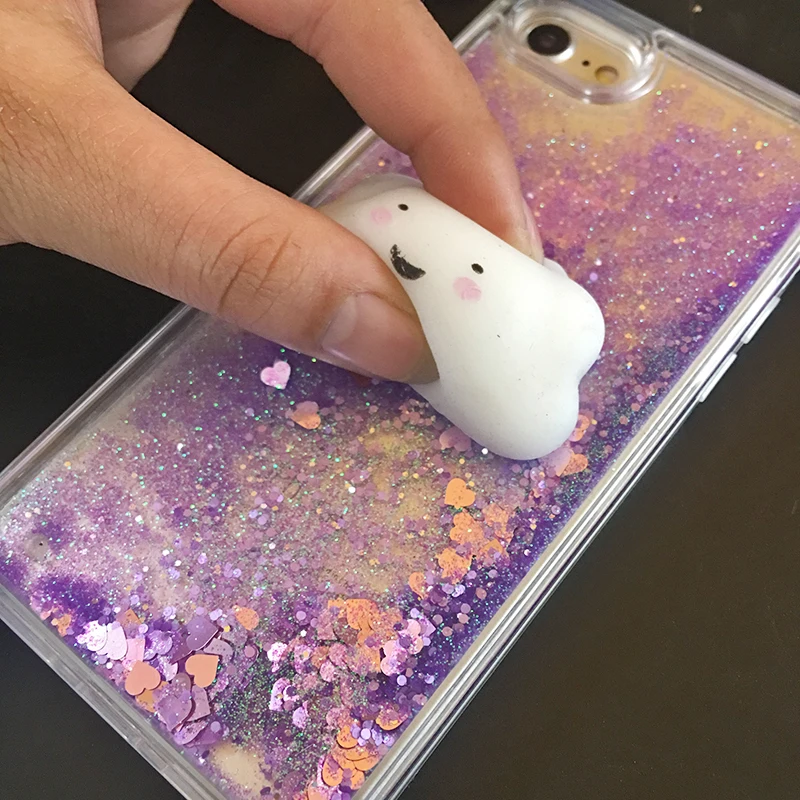 Case for iPhone X 6s 5 SE Case 3D Soft Silicone Cat Squishy Kneading Silicon TPU Phone Case Cover for iPhone 6P 7P 7 8P (13)