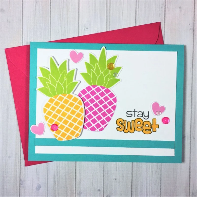 

Naifumofo Pineapple Metal Cutting Dies Fruit Cutting Dies Scrapbooking Card Making Album Crafts Die Cut New Craft