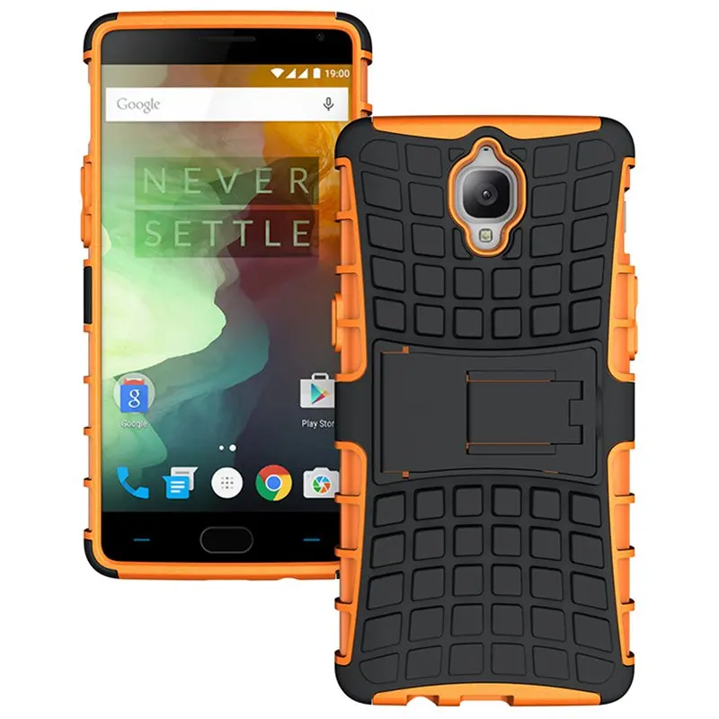 

Oneplusone Hybrid Hard Armor Rugged Kickstand Back Cover For Oneplus One Plus 6 5T 3 3T 5 Silicone Skidproof Phone Case