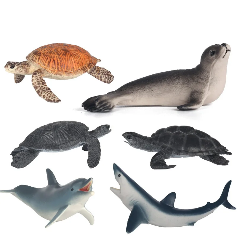 Sea Life касатка тигровая акула Rajiformes дельфины моделирования животных модель