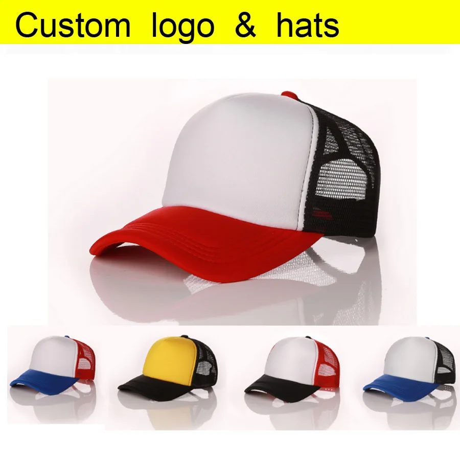 Wholesale Trucker Cap Summer Sun Hats Mesh Candy Color baseball hats