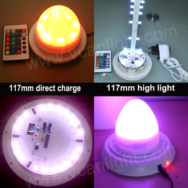 10PCS DHL Free Shipping Factory 38LEDS RGBW Wedding Decoration Remote Control Multi-color Led Base Lights For Vases twindoor replacement remote control 433mhz dhl free shipping