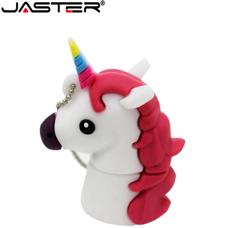 JASTER Мультфильм Белый Единорог Миньон флэш карта с usb интерфейсом реальная