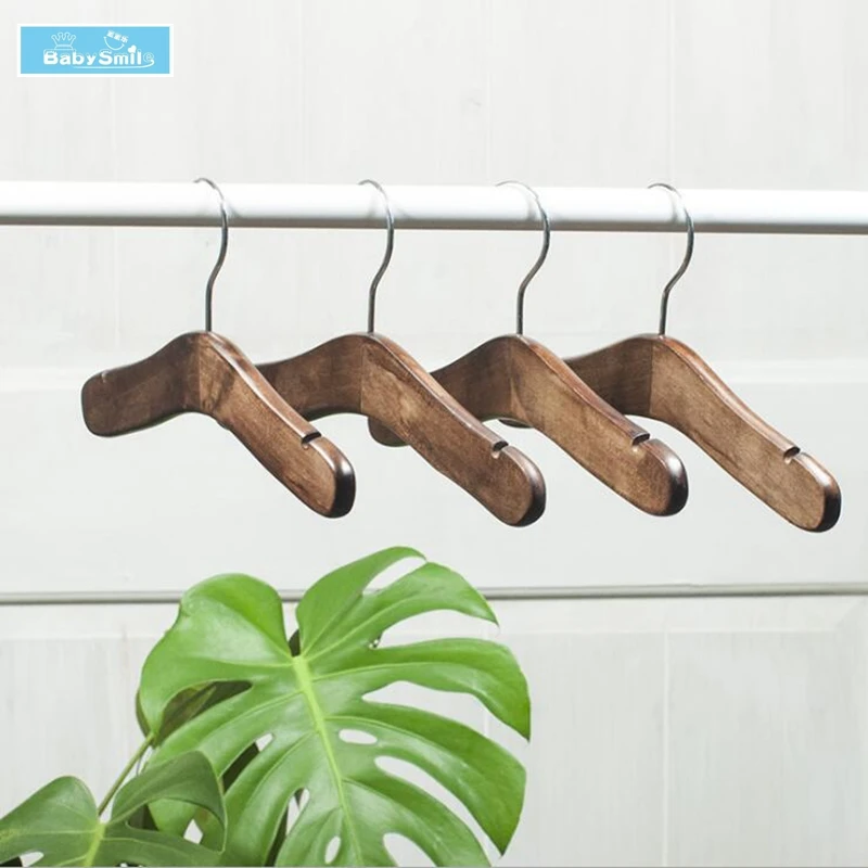 Small Size Wooden Clothes hanger for Baby Clothing & Wardrobe Storage
