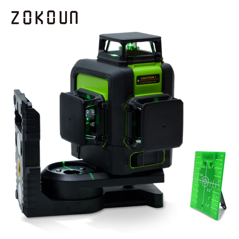 

ZOKOUN 360 Rotary Lines Laser Leveler With 5200mah Battery & Horizontal & Vertical Lines Angle Measurment Building Laser Pointer