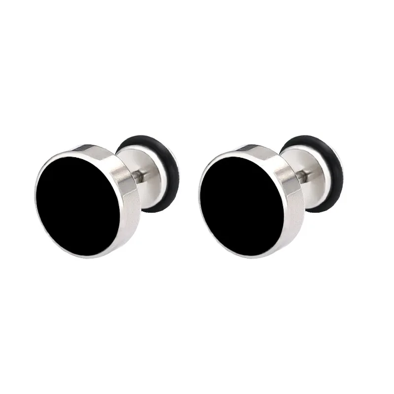 

fashion Titanium stainless steel Prevent allergy black Dripping Simple earring for the man woman gift 2018 Hot sale Jewelry New
