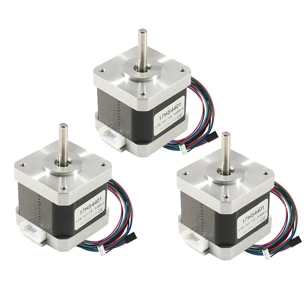 

3Pcs 3d Printer Motor 4 Lead Nema17 Stepper Motor 42 motor Nema 17 Motor 42BYGH 1.5A 17HS4401 Motor with 1M Cable