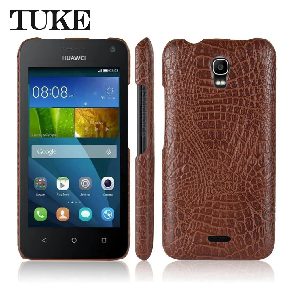 Чехол-накладка TUKE для Huawei Y3 Y360Hard из поликарбоната с рисунком крокодиловой кожи Y3C