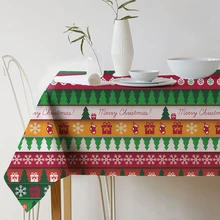 Геометрическая клетчатая скатерть с рождественским принтом, скатерть toalha de mesa nappe decoracao para casa manteles, скатерть