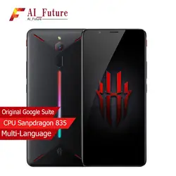 Оригинальный zte Nubia Red Magic Game мобильный телефон 6 "Octa Core 8 ГБ 128 полный экран отпечатков пальцев Android 8,1 4 г LTE смартфон