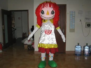 

Red hair girl mascot costume adult roles mascot costume for Cosplay costume free shipping