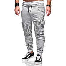 Хит, уличные осенние зимние спортивные штаны-шаровары с эластичной талией в стиле хип-хоп, мужские спортивные штаны с карманами для бега, дышащие спортивные брюки