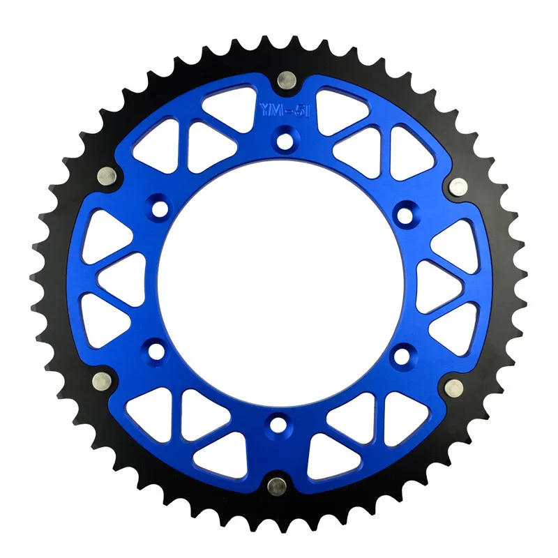 Мотоцикл Запчасти Сталь алюминиевые композитные 45-52 т сзади звездочки для Yamaha wr450f WR 450F WR450 WR 450 F 03-13 Fit 520 Сеть