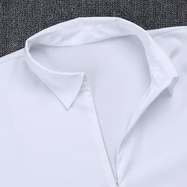 Mens Zipper Latin Shirt with Bowtie One piece Romper Shirt Ballroom Dance Dresses Wear for Men Long Sleeved Bodysuit Shirts -
