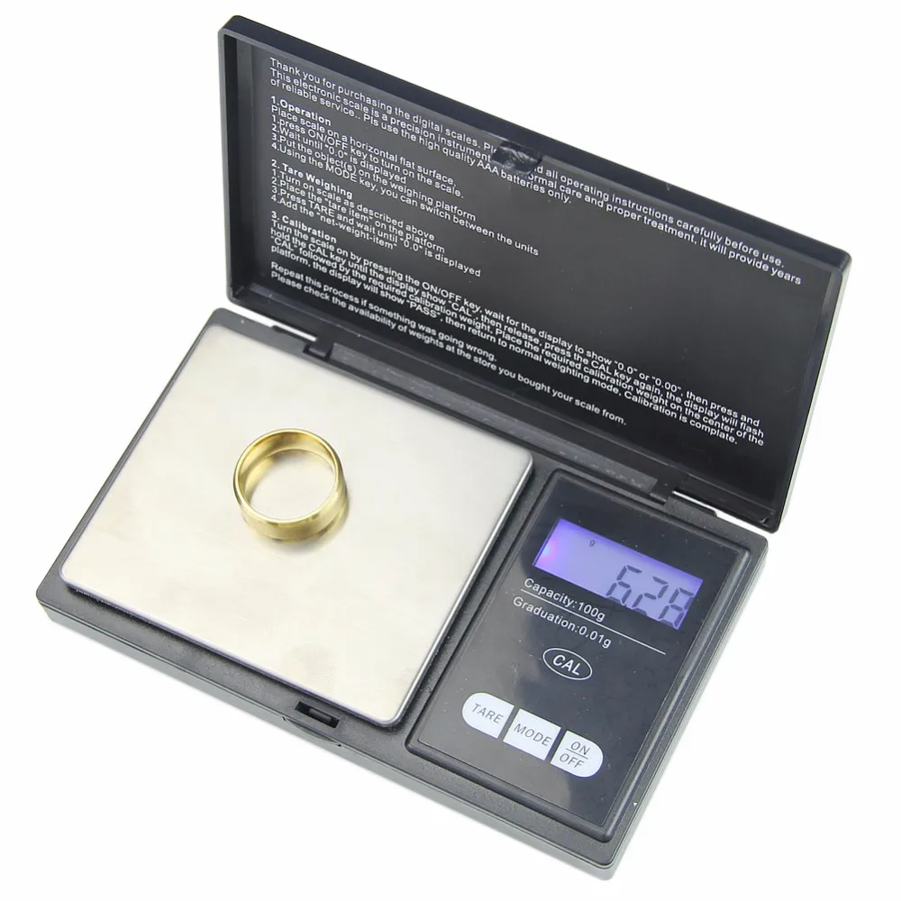 Мини 100 г/0,01 цифровые ювелирные весы двойной вес электронный карманный ЖК-дисплей