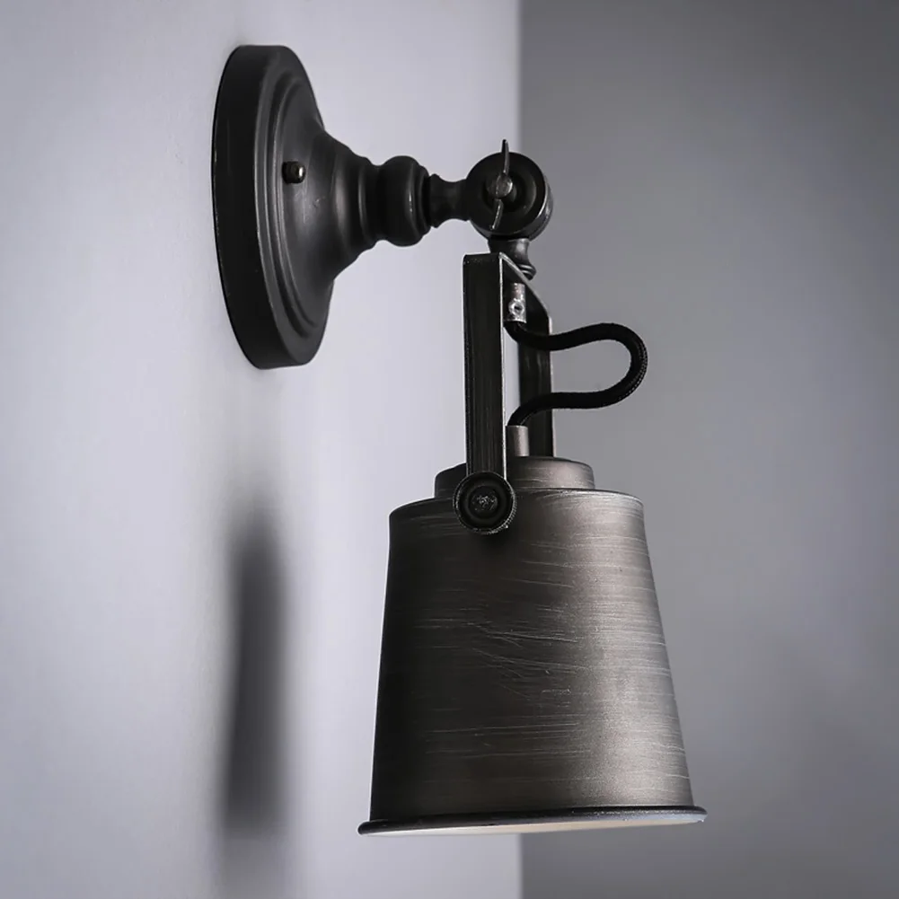

IRON Wall Light Retro Wall Lamp Adjustable Industrial Wall Sconce Fixture Lamp Home Decoration Wall Light E27
