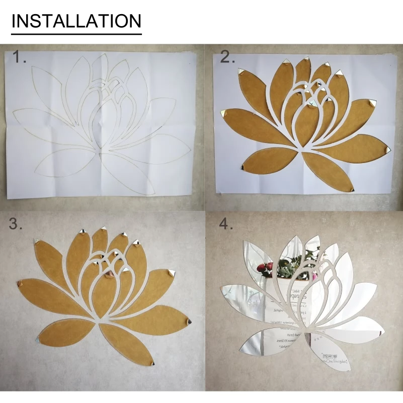 Креативные DIY декоративные круглые кольца волнистые акриловые зеркальные