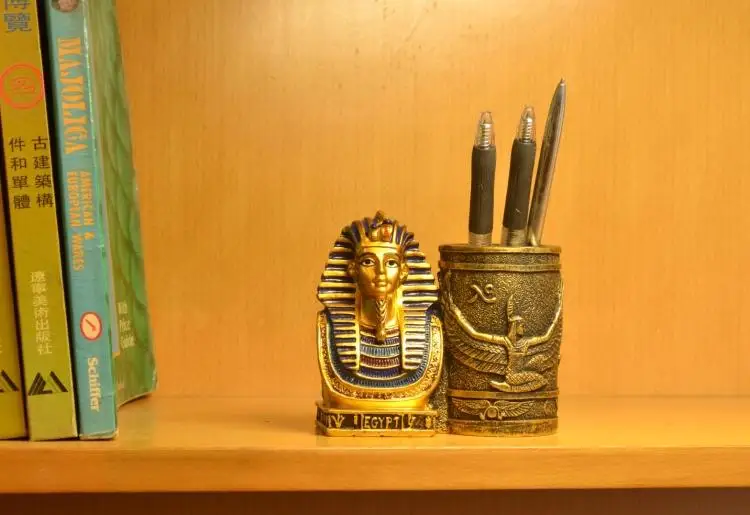 Продвижение древнего египетского домашнего интерьера, настольные украшения, подарочная ручка с Фараоном, украшение для офиса