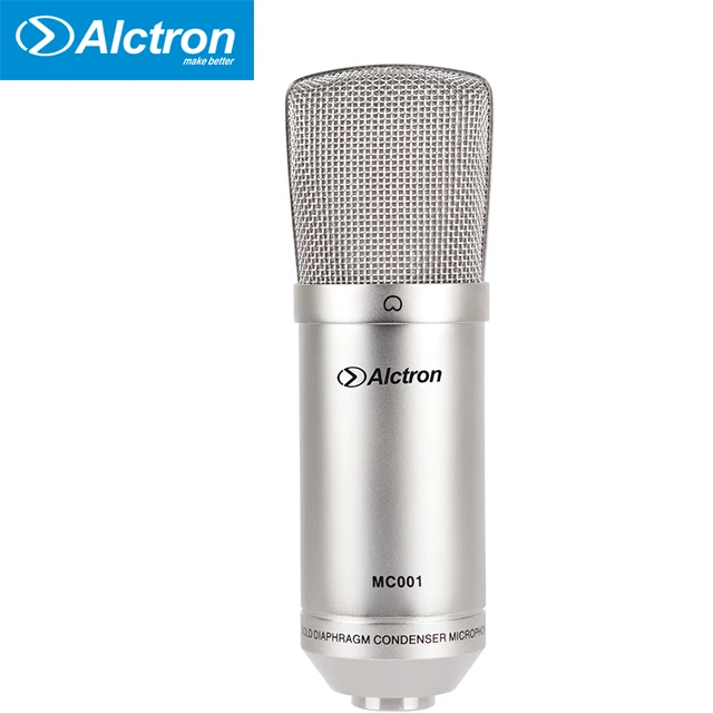 Alctron MC001 Professional Large Diaphragm FET Studio Condenser Microphone Recording Microphone with Shock Mount