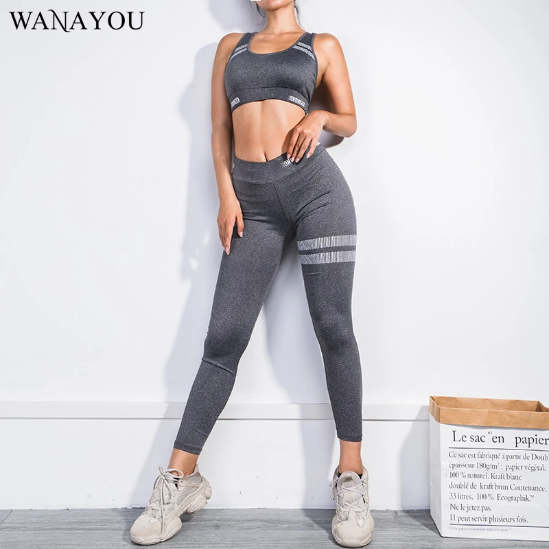 

2Pcs/Set Yoga Sets Workout Clothes for Women Sports Bra and Leggings Sports Wear Women Gym Clothing Athletic Sport Fitness Set