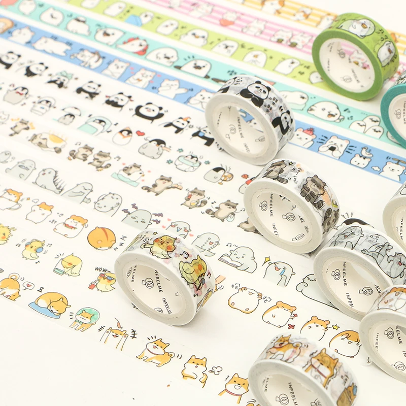 

Animal 1Pc\Cute Creative DIY Fun Personality Vintage Decorative Tape Diary Calendar Scrapbook Student Stationery Office Supplies